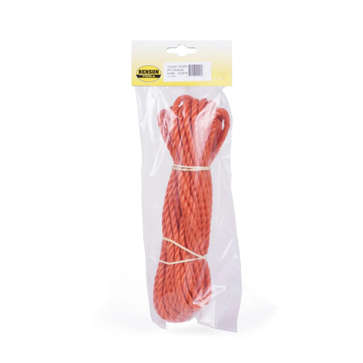 Benson Tools Touw 6 mm x 10 mtr streng oranje