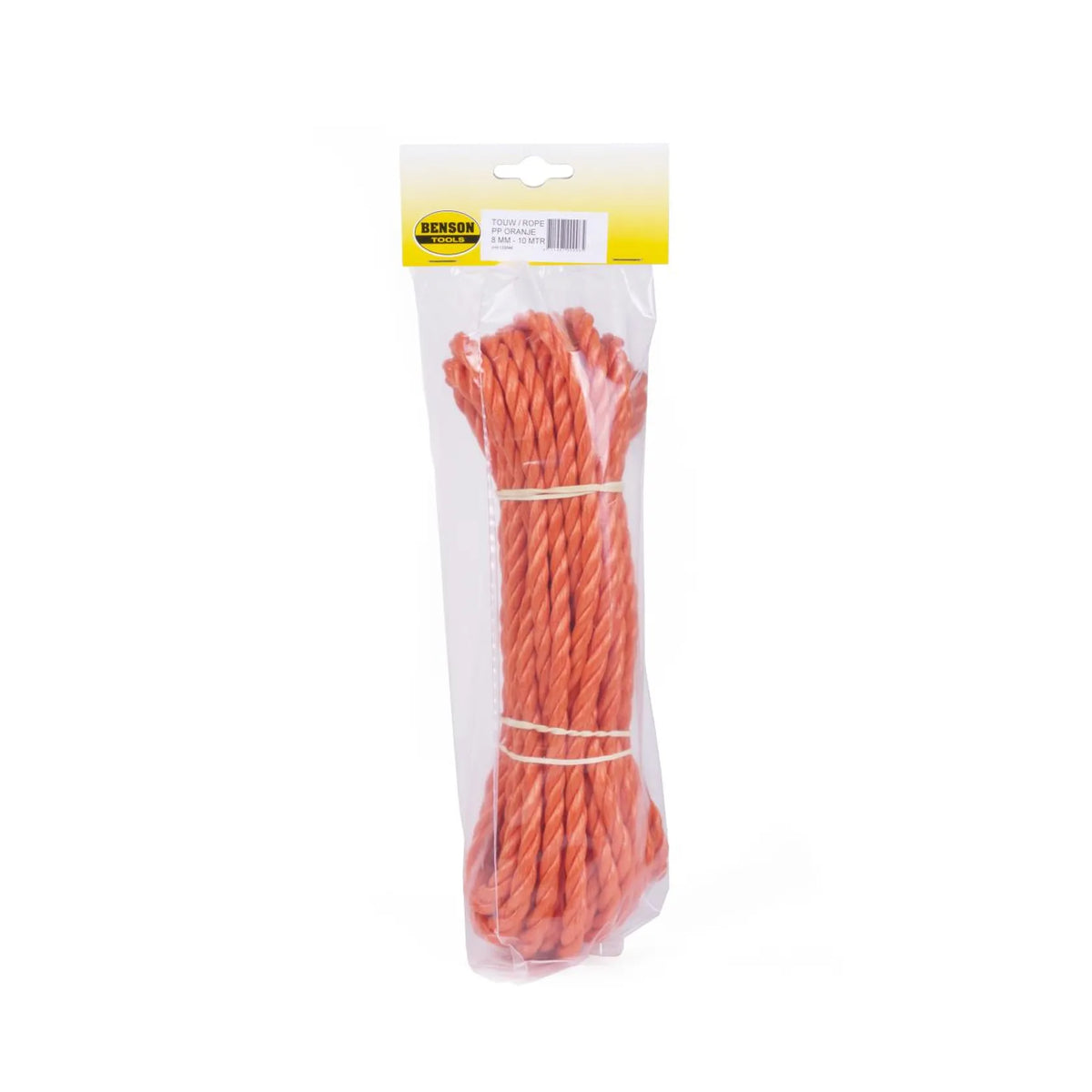 Benson Tools Touw 8 mm x 10 mtr streng oranje