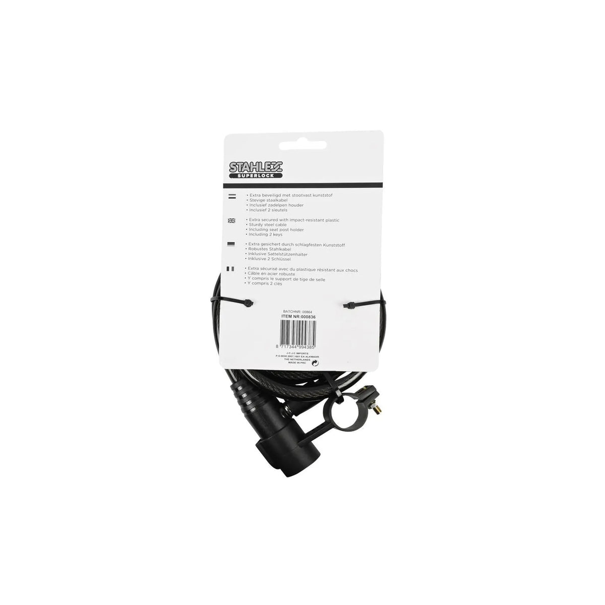 Stahlex Kabelslot Looplock 12 x 1200 mm cavo + houder mix