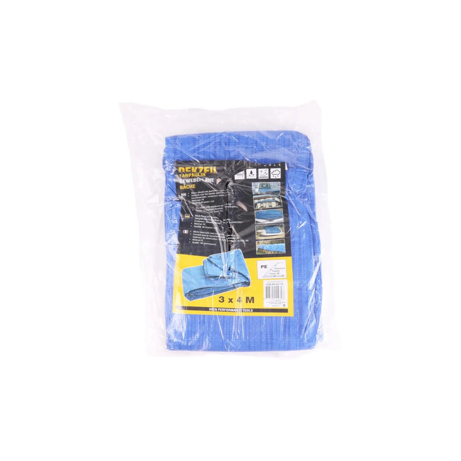 Benson Tools Dekzeil 3 x 4 m blauw