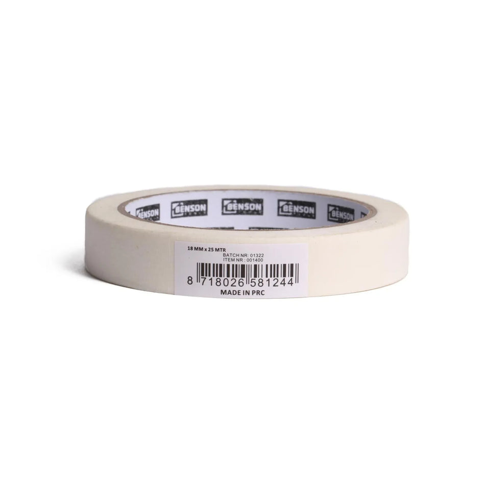 Benson Tools Afplaktape 18 mm x 25 m