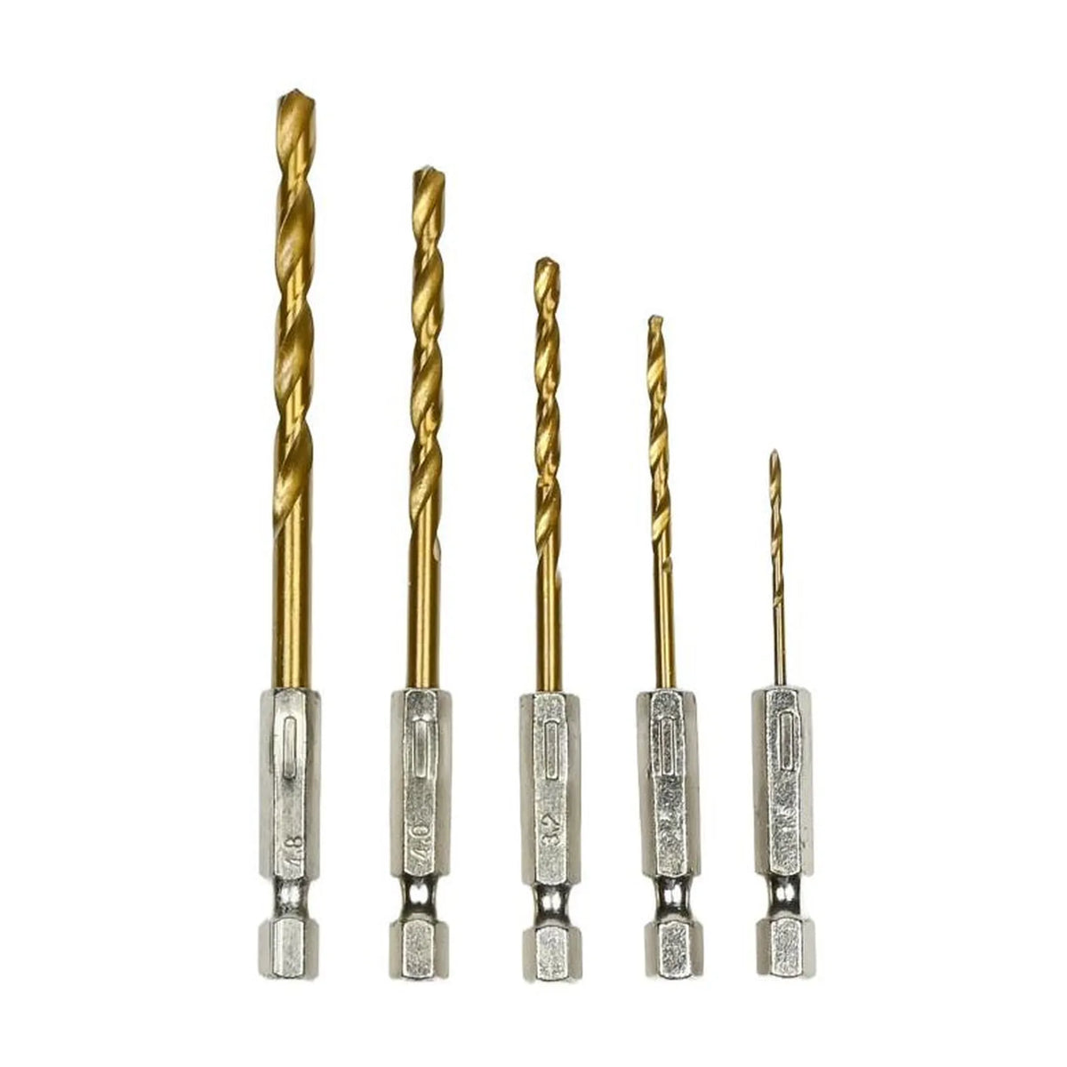 Benson Tools Boorset 5 dlg titan bit 1,5/2,5/3,2/4,0/4,8 mm