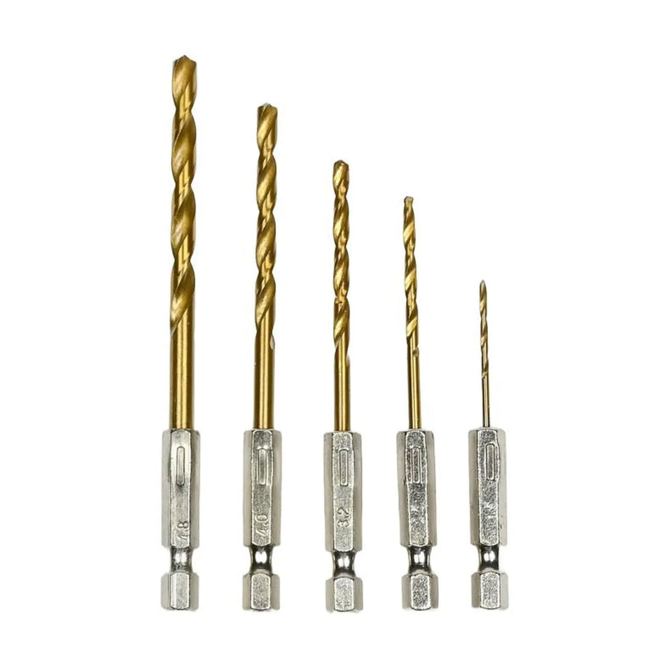 Benson Tools Boorset 5 dlg titan bit 1,5/2,5/3,2/4,0/4,8 mm