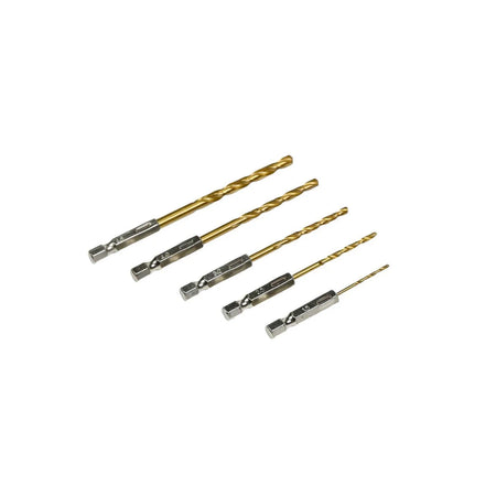 Benson Tools Boorset 5 dlg titan bit 1,5/2,5/3,2/4,0/4,8 mm