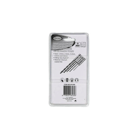 Benson Tools Boorset 5 dlg titan bit 1,5/2,5/3,2/4,0/4,8 mm