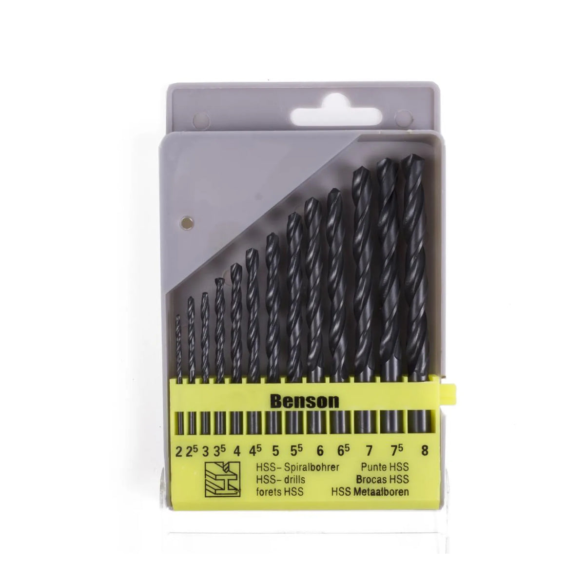 Benson Tools Boorset 13 dlg HSS cassette