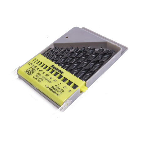 Benson Tools Boorset 13 dlg HSS cassette