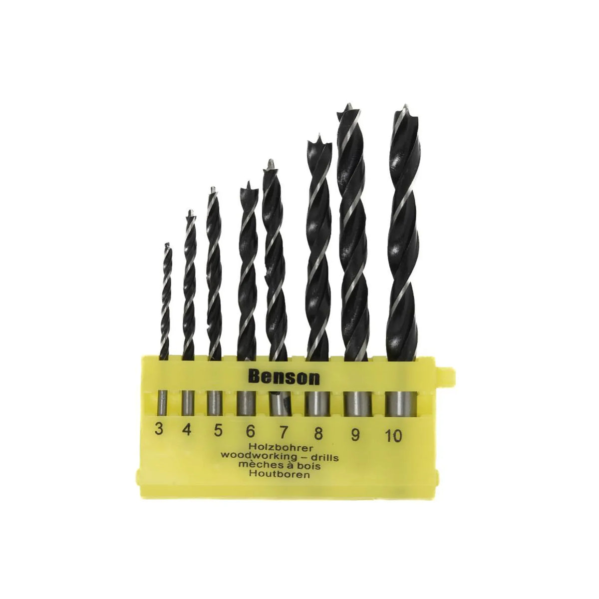Benson Tools Boorset 8 dlg hout cassette