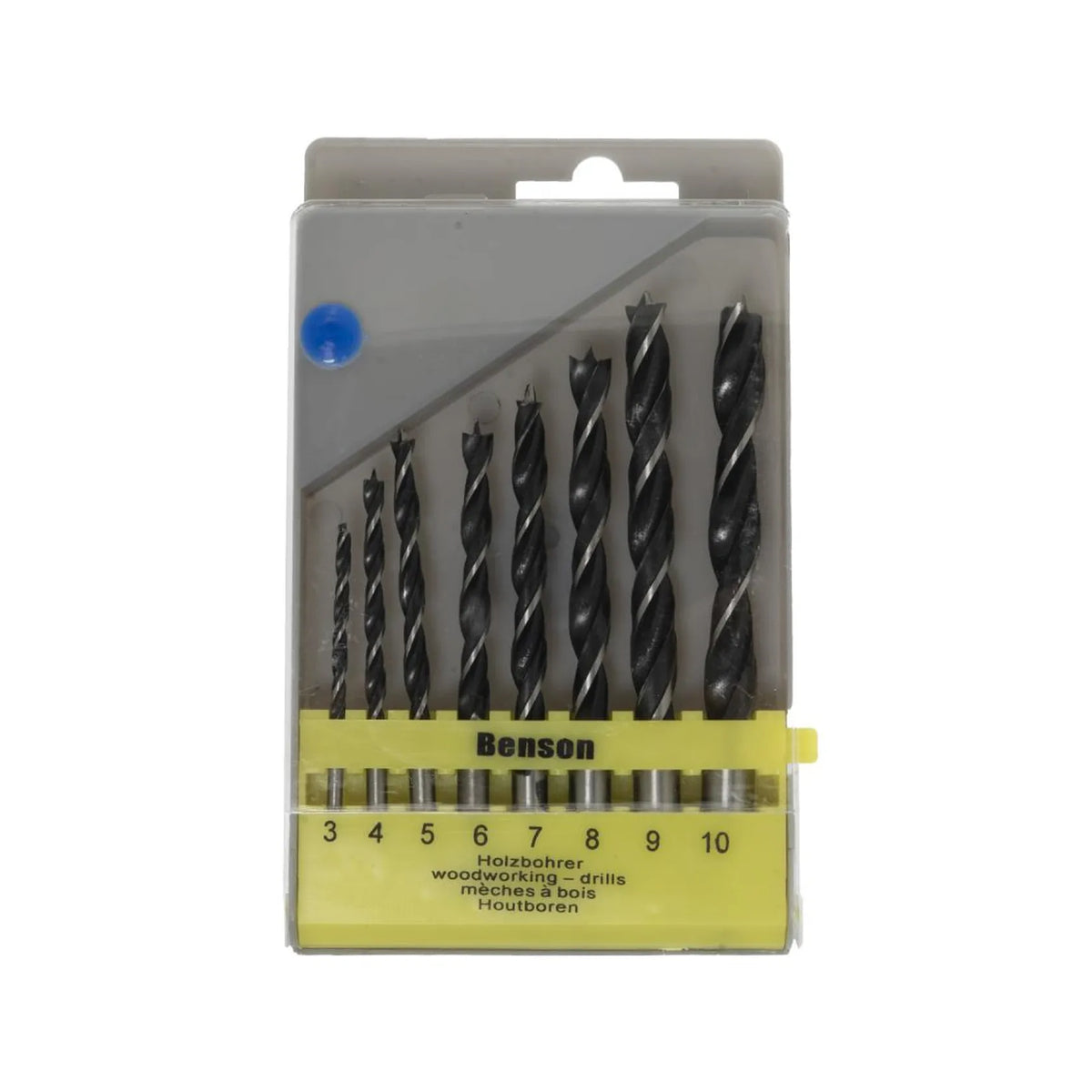 Benson Tools Boorset 8 dlg hout cassette