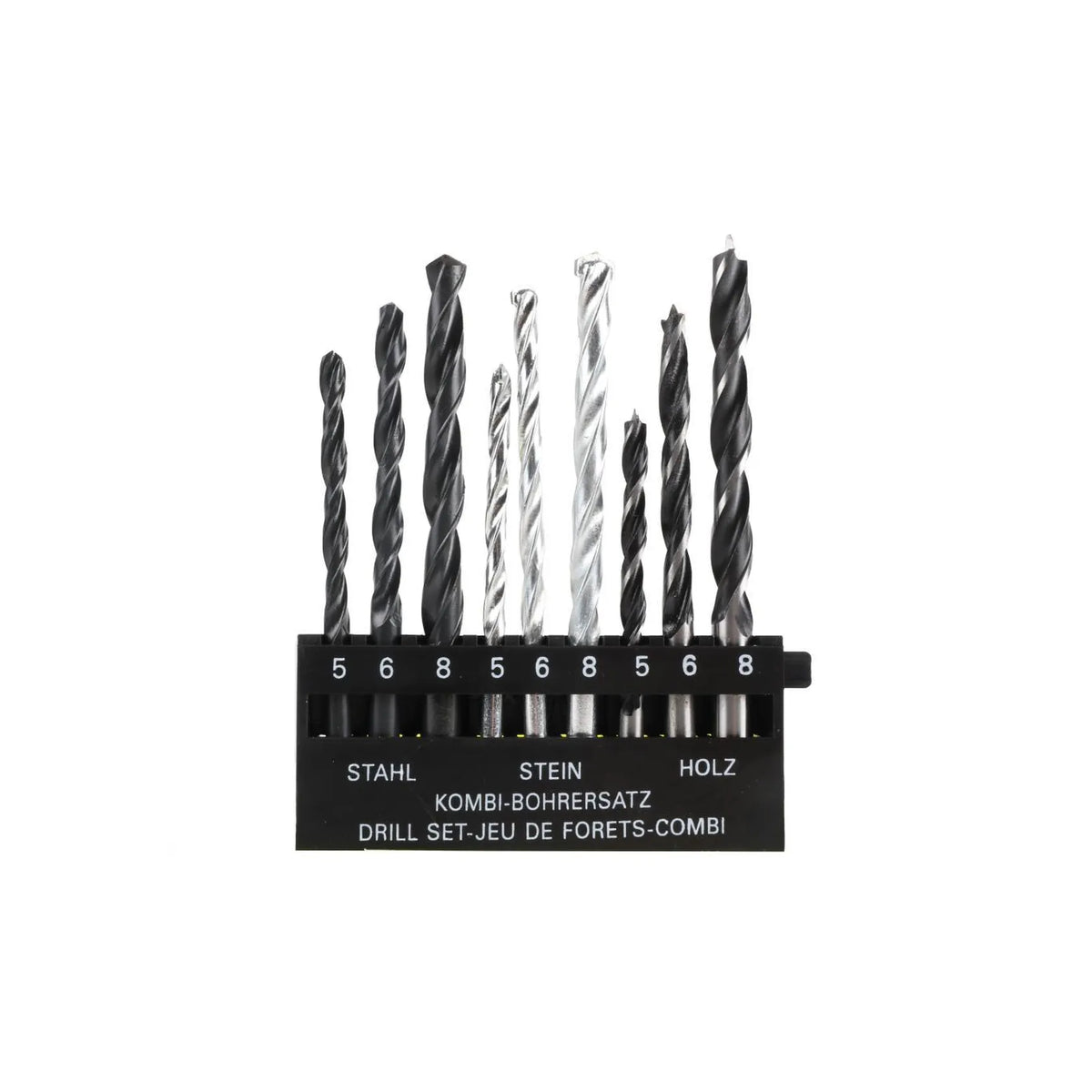 Benson Tools Boorset 9 dlg hout en metaal en steen cassette