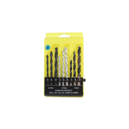 Benson Tools Boorset 9 dlg hout en metaal en steen cassette