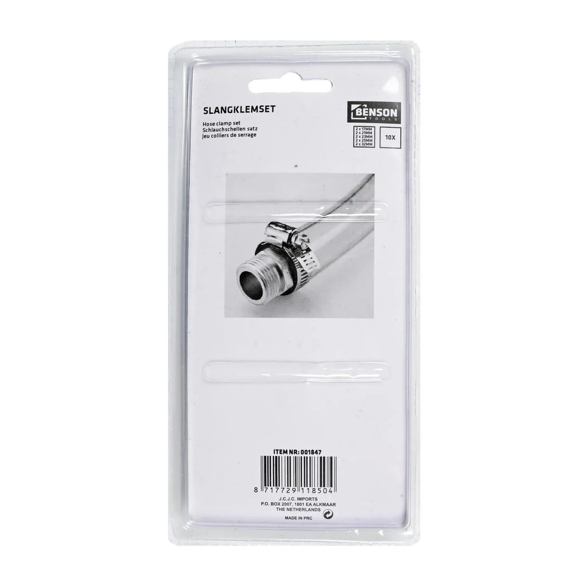 Benson Tools Slangklemmen set 10 dlg