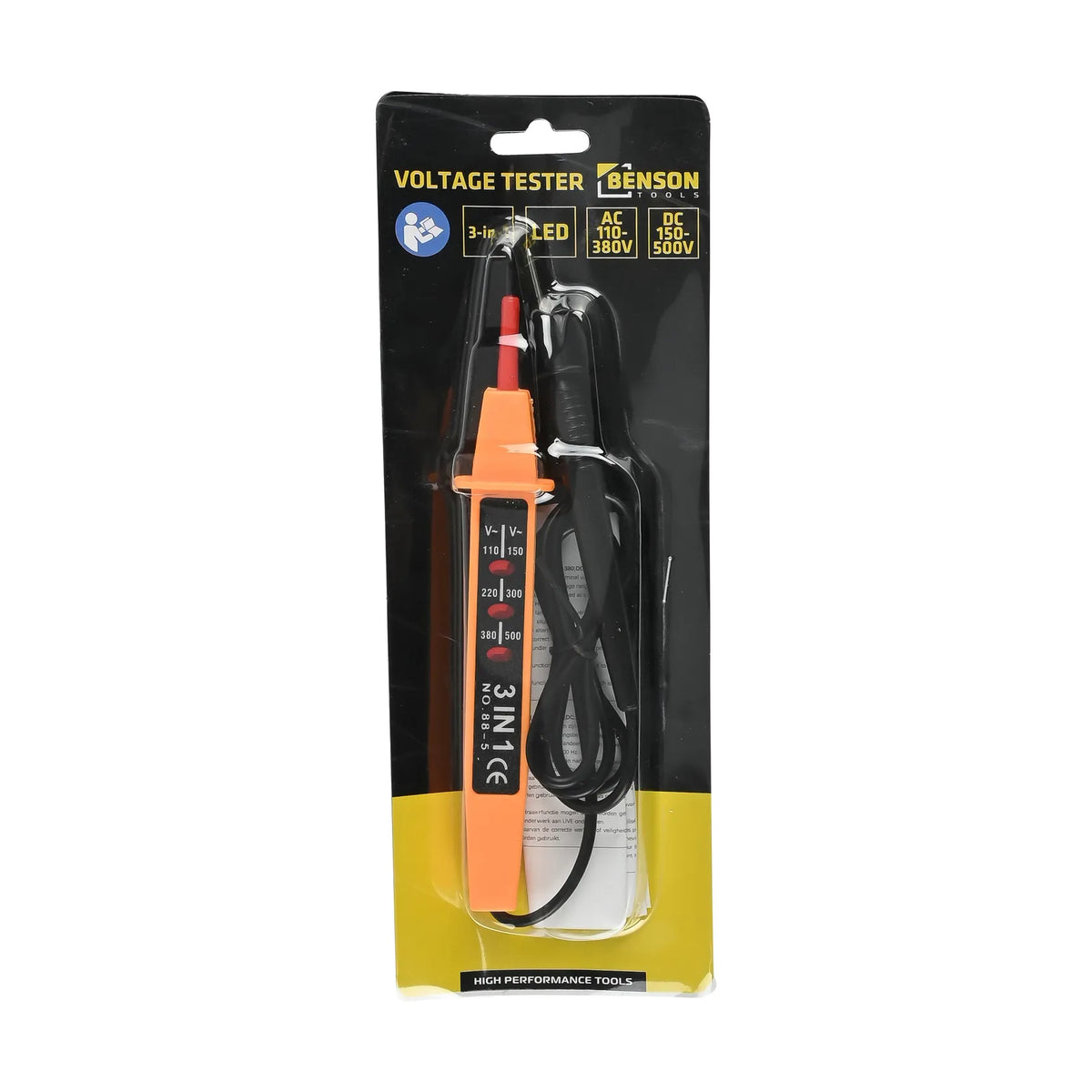 Benson Tools Spanningszoeker LED 3-in-1