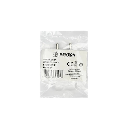 Benson Electric Stekker P wit
