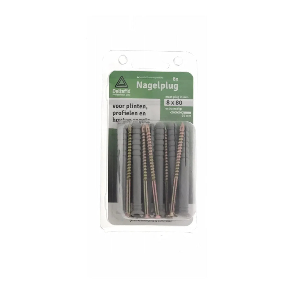 Deltafix Slagplug 8 x 80 mm
