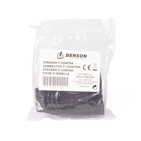 Benson Electric Stekker P contra zwart