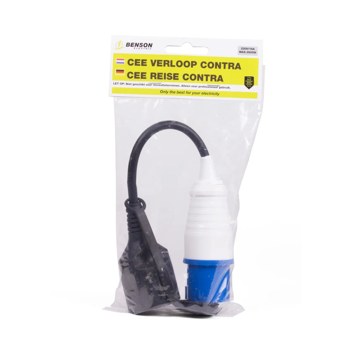 Benson Electric CEE verloop contra 0.35 mtr