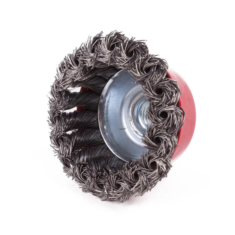 Benson Tools Staalborstel voor haakseslijper getordeerd kom 75 mm