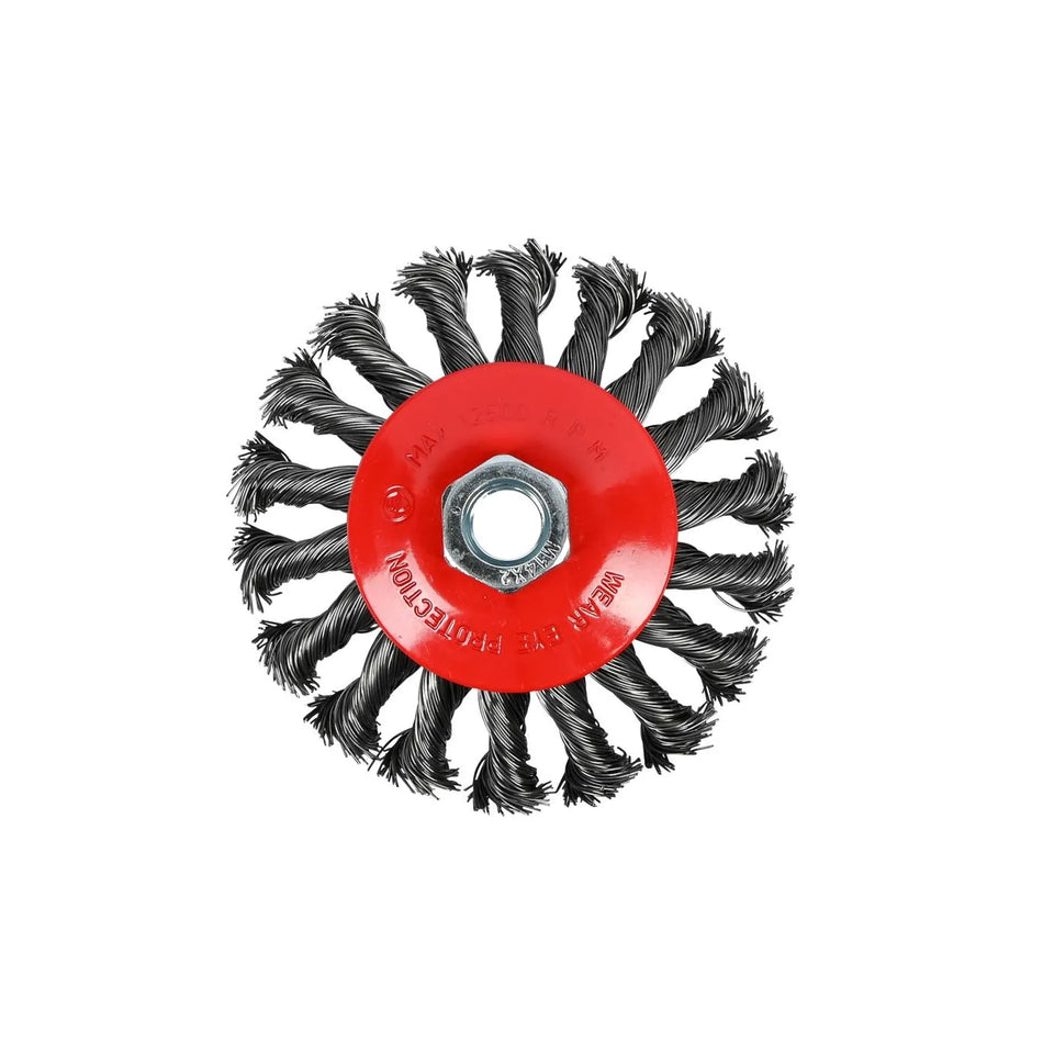 Benson Tools Staalborstel voor haakseslijper getordeerd plat 100 mm