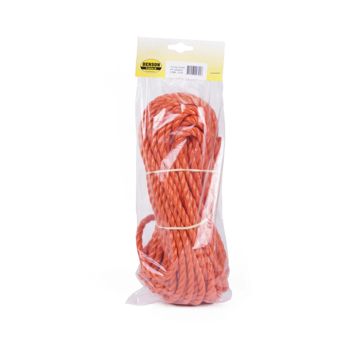 Benson Tools Touw 8 mm x 20 mtr streng oranje