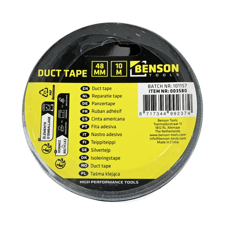 Benson Tools Reparatietape 10 mtr space zwart