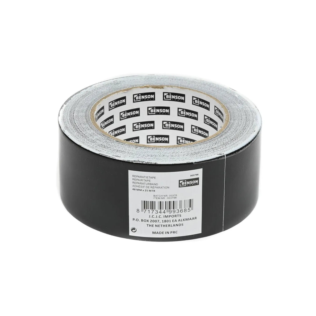 Benson Tools Reparatietape 25 mtr space zwart