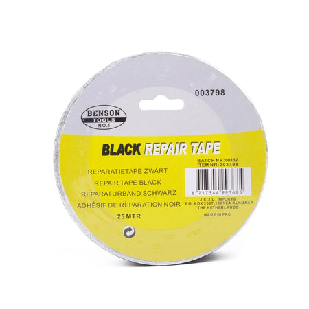 Benson Tools Reparatietape 25 mtr space zwart