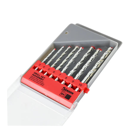 Benson Tools Boorset 8 dlg steen cassette