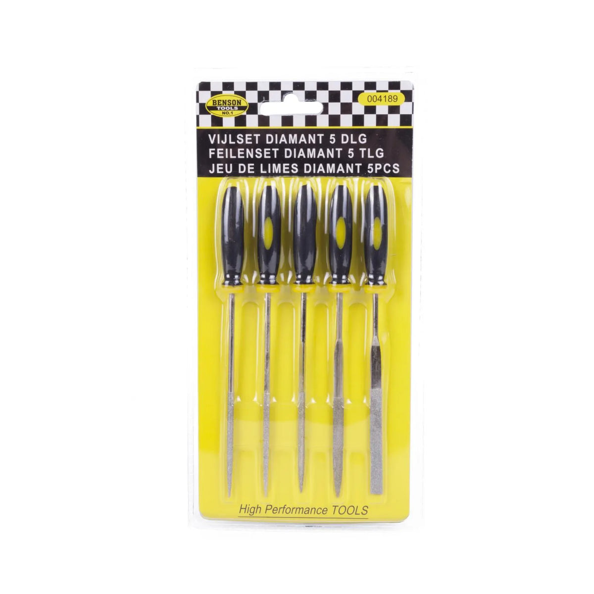 Benson Tools Vijlset diamant 5 dlg mini