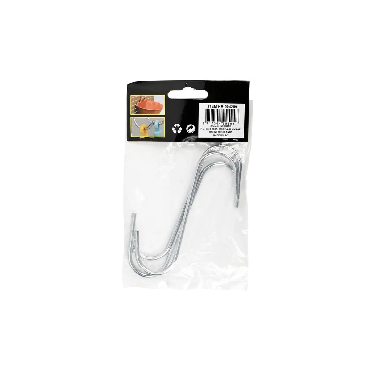 Benson Tools S-haak 100 mm 3 dlg chroom