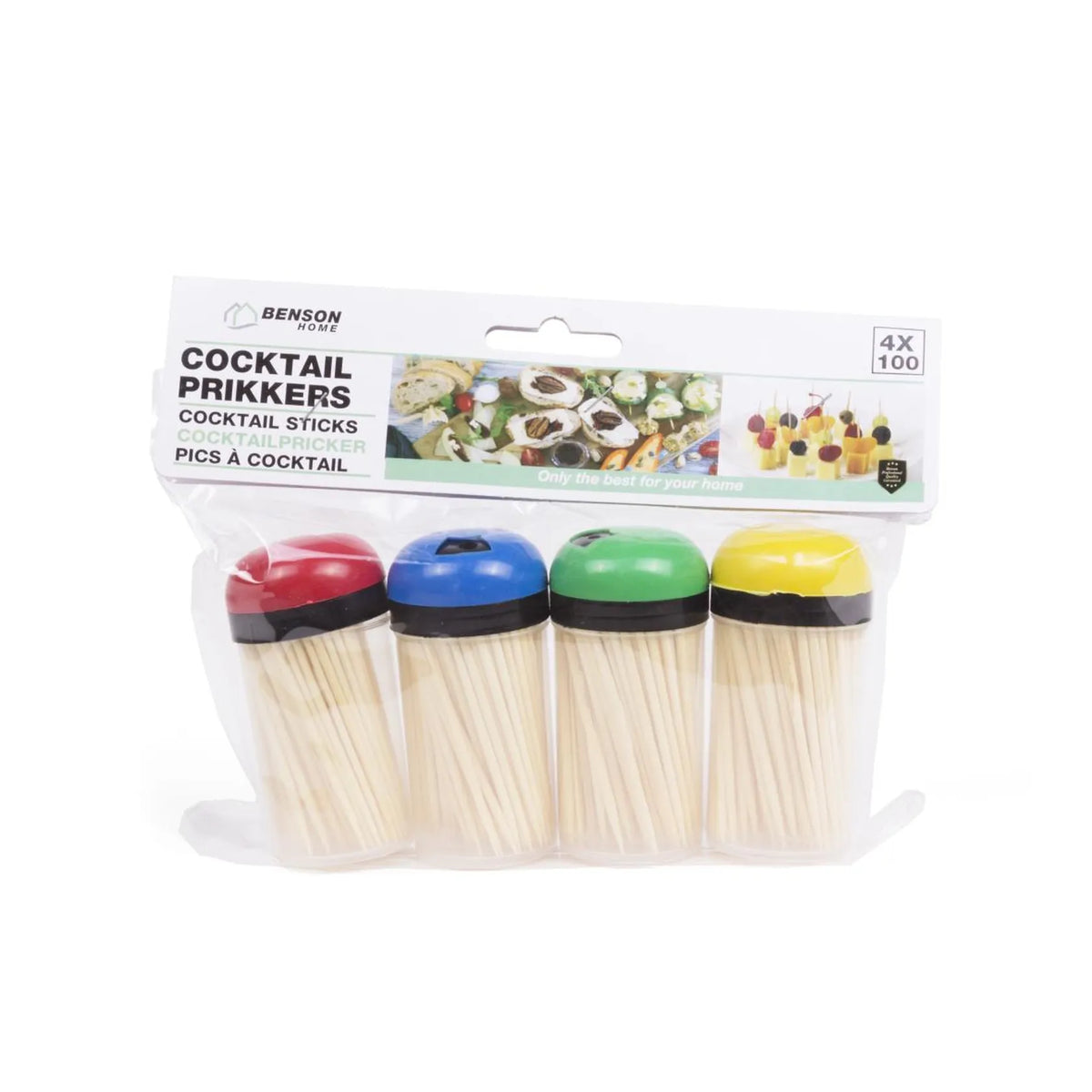 Benson Cocktailprikkers 4 dlg
