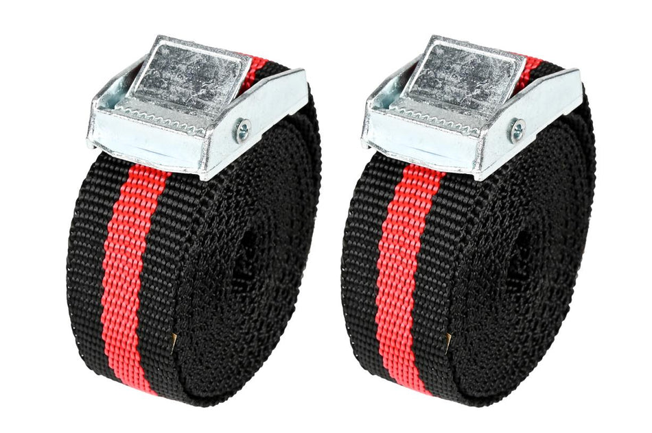Benson Tools Spanband 2.5 m x 25 mm zwart/rood 2-delig