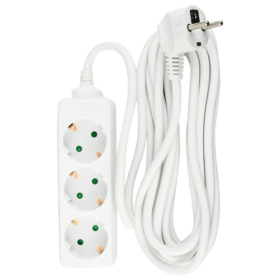 Benson Electric Stekkerdoos 3-voudig + RA + 5.0 m
