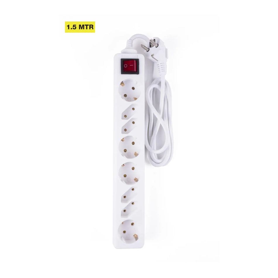 Benson Electric Stekkerdoos 8-voudig + RA + schakelaar 1.5 mtr