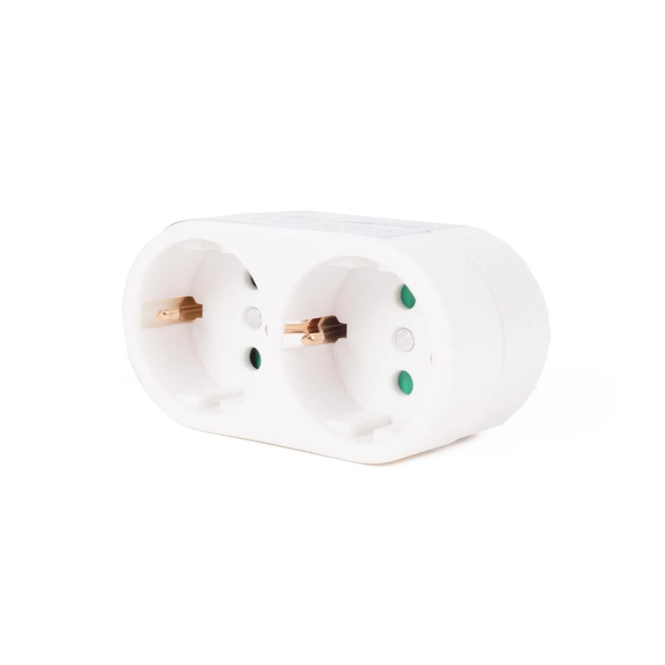 Benson Electric Stekker duo verloop + RA (verticaal)