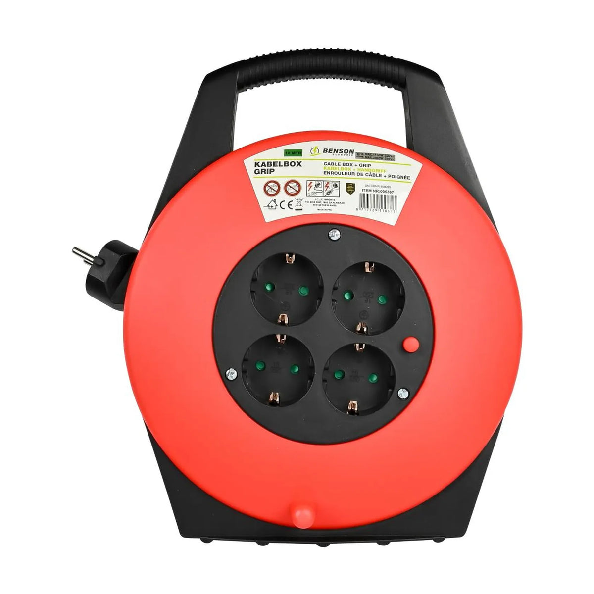Benson Electric Kabelbox 10 mtr + grip