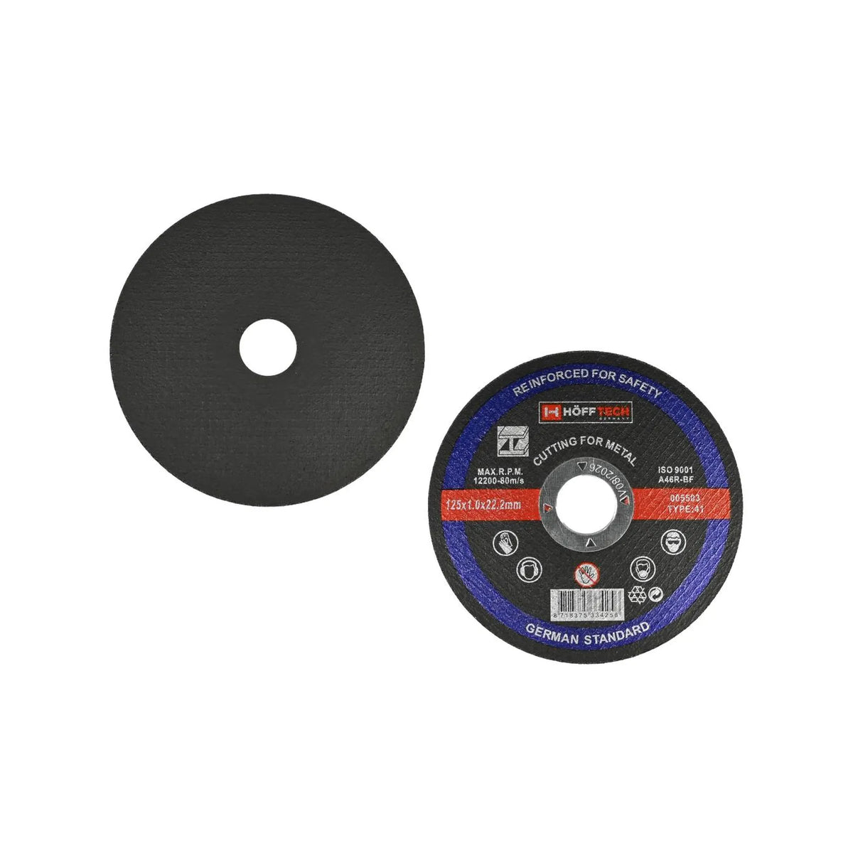 Benson Tools Doorslijpschijf metaal ø125 x 1.0 x 22.2 mm