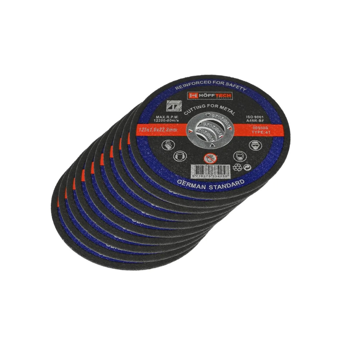 Benson Tools Doorslijpschijf metaal ø125 x 1.0 x 22.2 mm