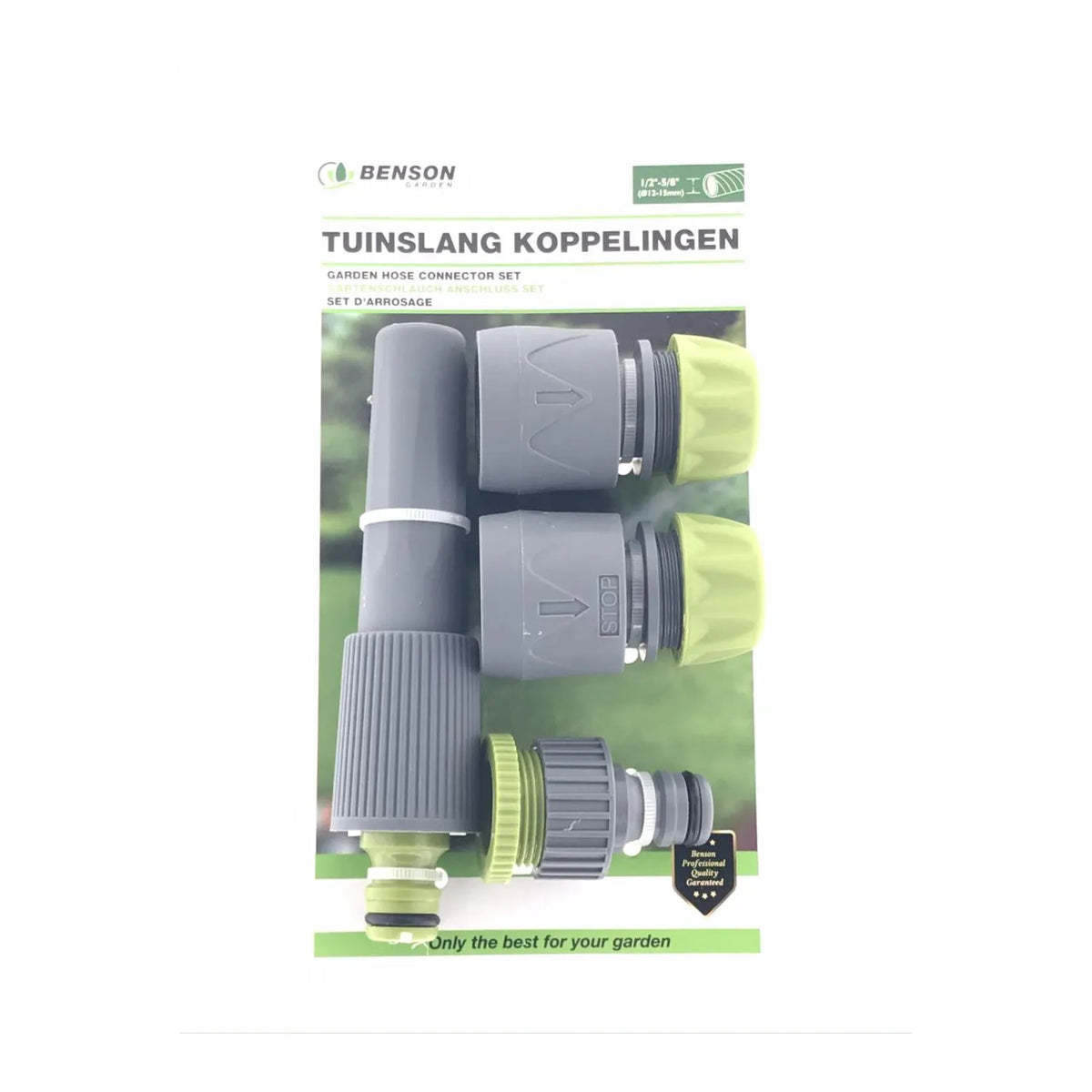 Benson Garden Tuinslangkoppelingen set 5 delig 1/2" soft