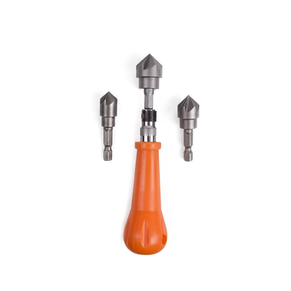Benson Tools Verzinkboorset met handboor 4 dlg