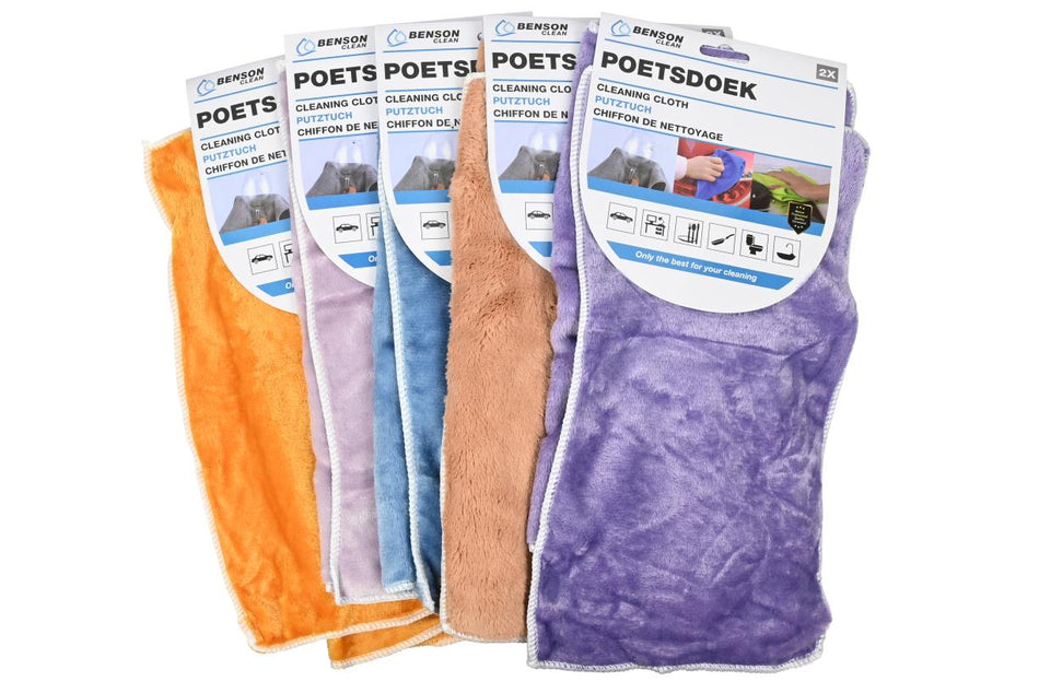 Benson Clean Poetsdoek 2-delig multifunctioneel
