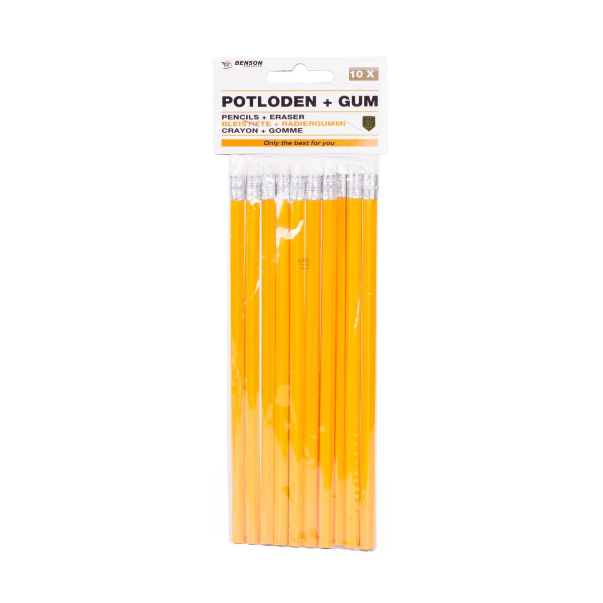 Benson Products Potloden + gum 10-delig