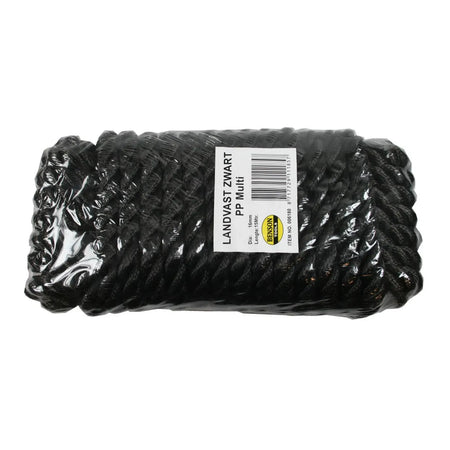 Benson Tools Touw landvast 16 mm x 15 mtr zwart