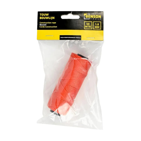 Benson Tools Touw bouwlijn 1.5 mm x 50 mtr oranje
