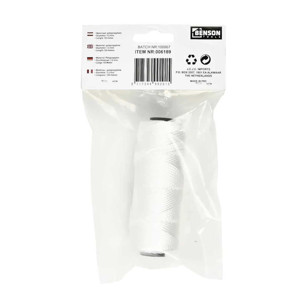 Benson Tools Touw metselkoord 1.5 mm x 50 mtr