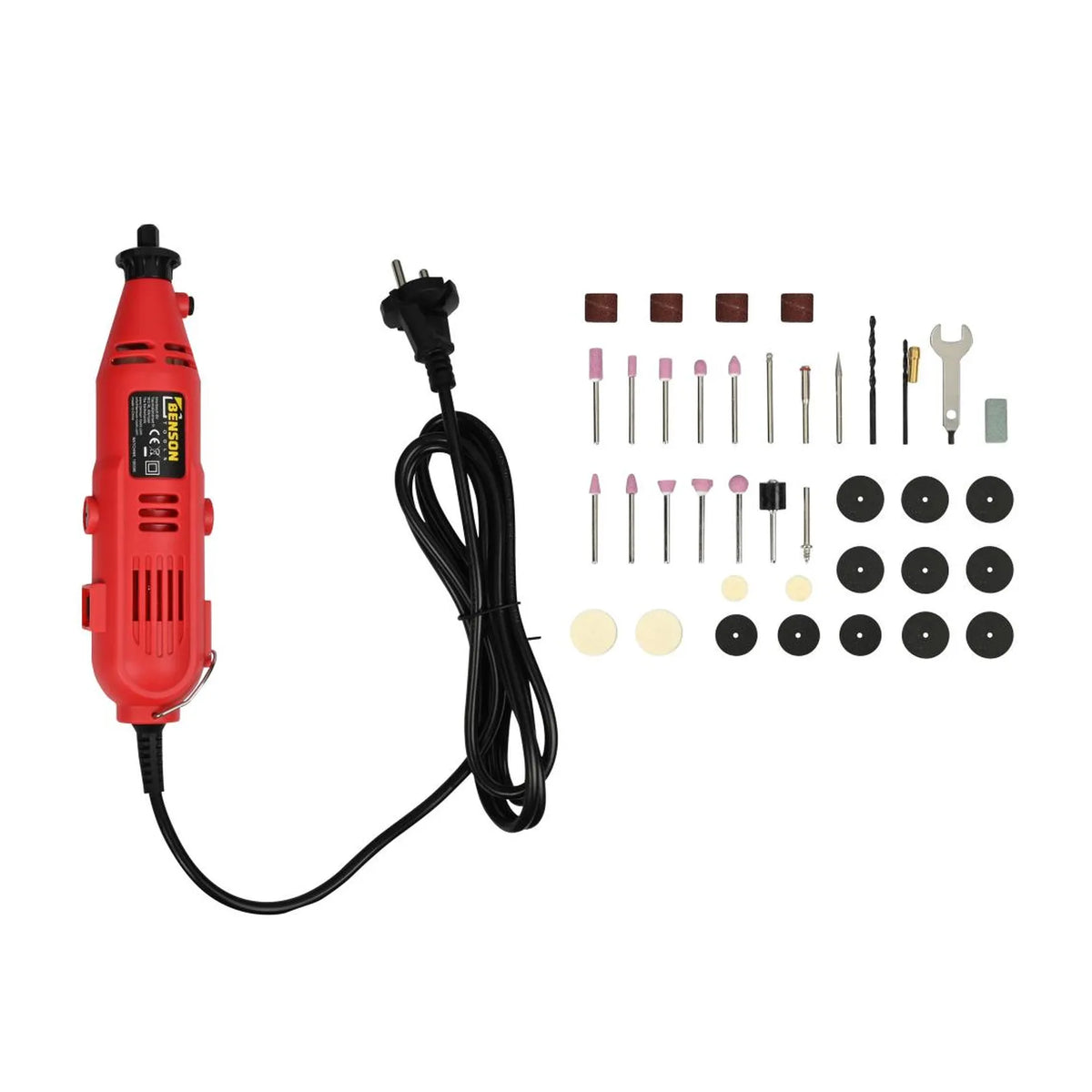 Benson Tools Multislijper 135W + accessoires in blowcase