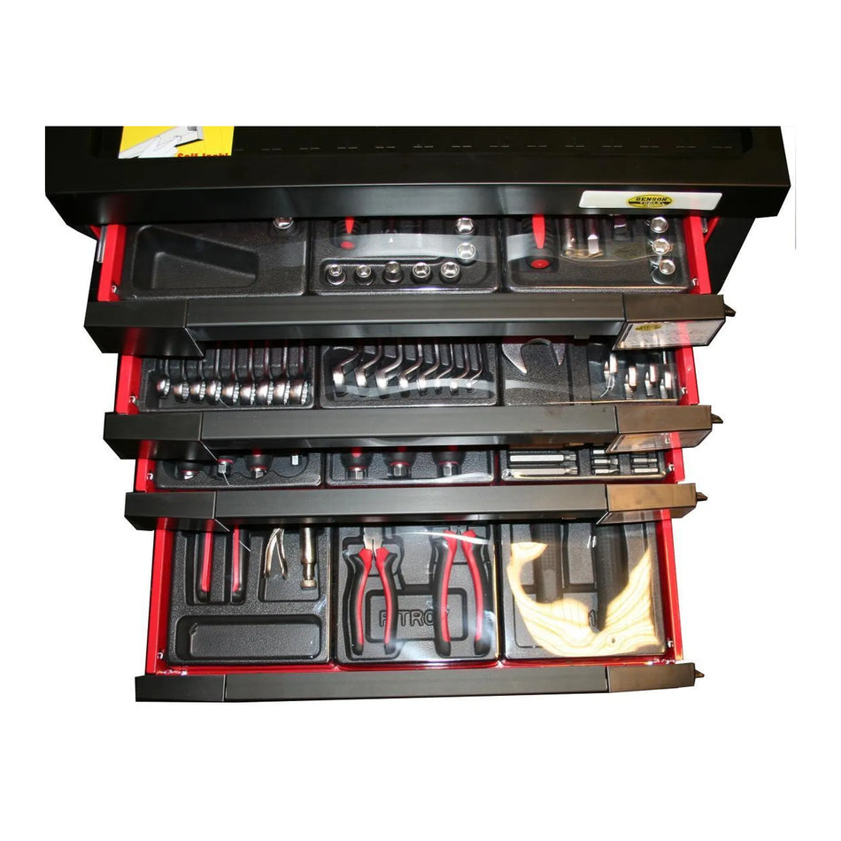Benson Tools Gereedschapstrolley 7 laden 542-delig professioneel