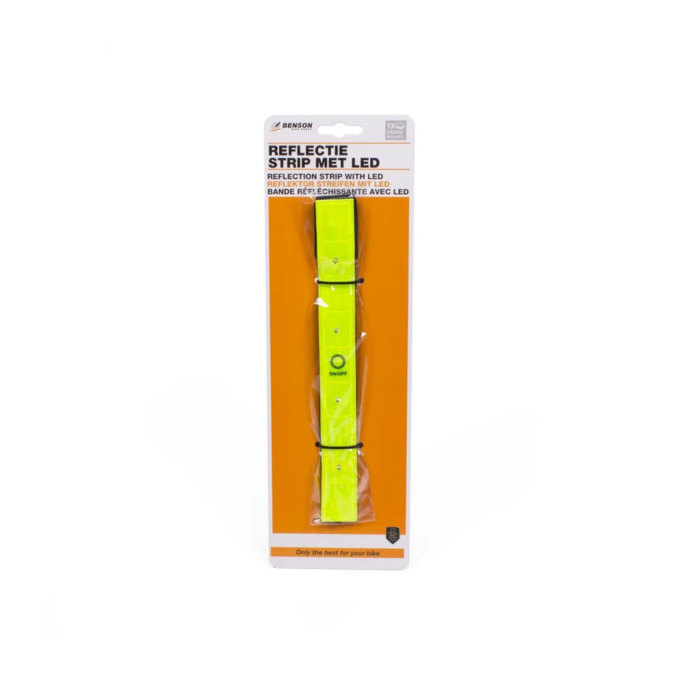 Benson Bike Parts Reflectie strip met LED