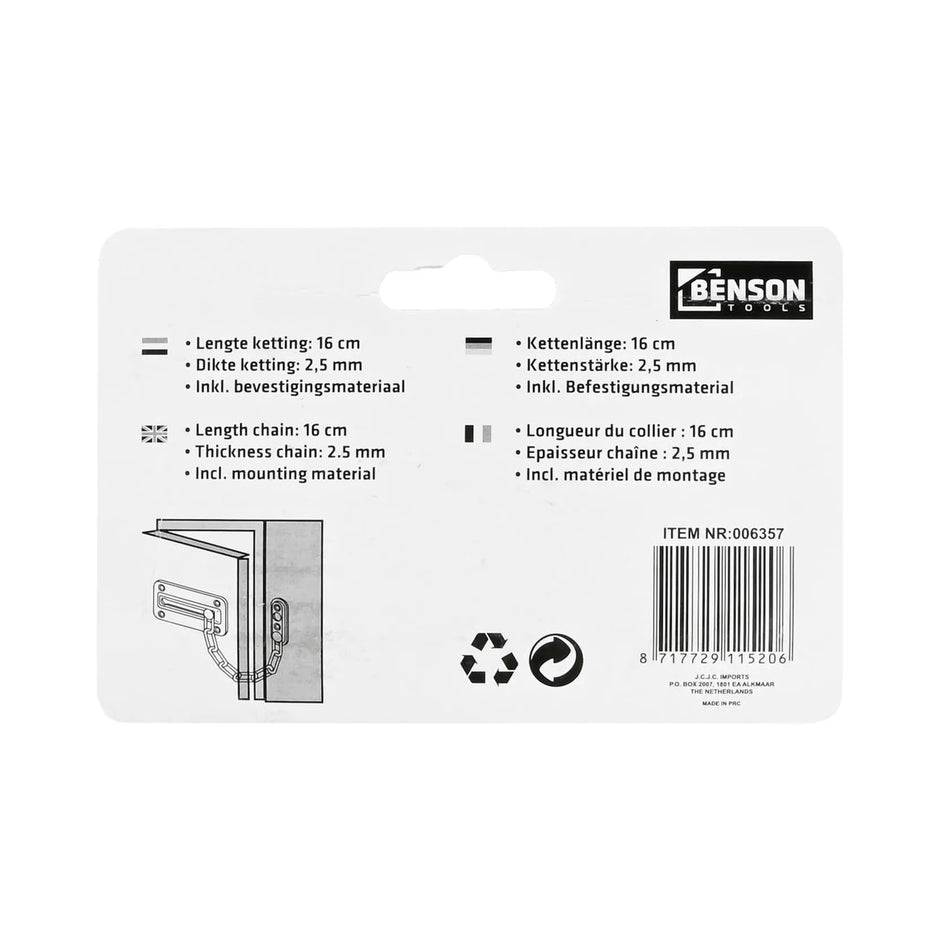 Benson Tools Deurketting schuif
