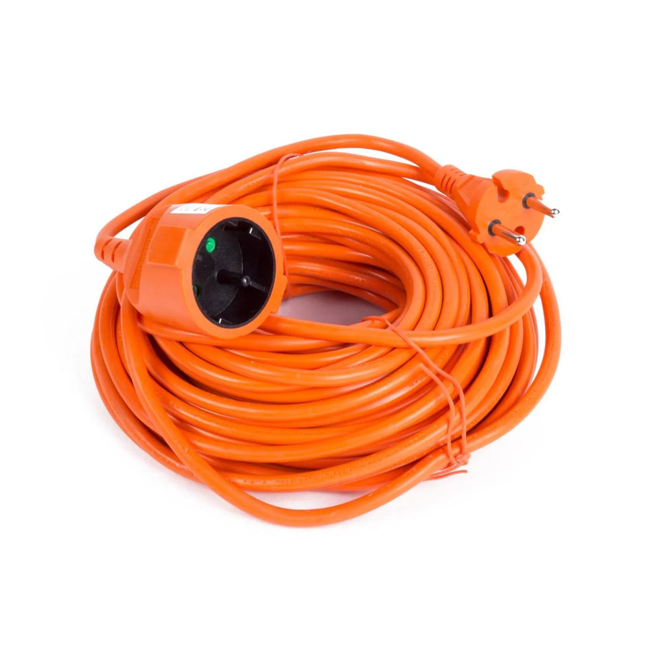 Benson Electric Verlengsnoer 2X1.5 niet geaard 20 mtr oranje